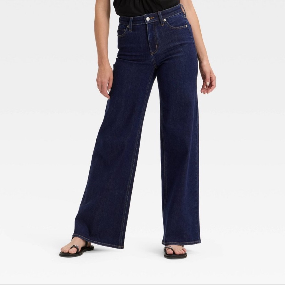 Universal Thread Dark Indigo Wide Leg Jeans
